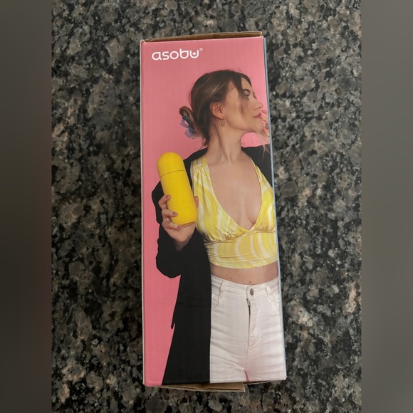 Asobu Orb Stainless Steel Double Wall Insulated Travel Water Bottle Yellow-New - Picture 2 of 6